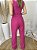 Conjunto alfaiataria calça pantalona e cropped pink - Imagem 2