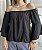 Blusa ciganinha manga flare preto - Imagem 2