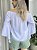 Blusa ciganinha manga flare branco - Imagem 2