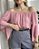 Blusa ciganinha manga flare rosê - Imagem 1