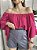 Blusa ciganinha manga flare pink - Imagem 1