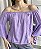 Blusa ciganinha manga flare lilas - Imagem 2