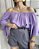 Blusa ciganinha manga flare lilas - Imagem 1