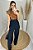 Pantalona com cinto em alfaiataria elegante preto - Imagem 1