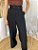 Pantalona com cinto em alfaiataria elegante preto - Imagem 2