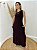 Vestido Moletinho Básico Midi Café - Imagem 1