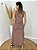 Vestido Moletinho Básico Midi Marrom claro - Imagem 3