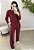 Conjunto moletinho calça e blusa manga longa vinho - Imagem 3