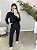 Conjunto moletinho calça e blusa manga longa preto - Imagem 3