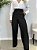 Calça alfaiataria pantalona com botão preto - Imagem 1