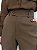 Calça pantalona alfaiataria com botão marrom - Imagem 4