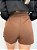 Shorts saia alfaiataria chocolate - Imagem 4