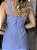Vestido Mídi com Recorte azul - Imagem 2