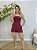 Conjunto top e shorts alfaiataria vinho - Imagem 3