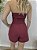 Conjunto top e shorts alfaiataria vinho - Imagem 2