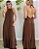 Vestido Helena marrom - Imagem 1
