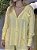 Camisa feminina alongada amarelo - Imagem 1