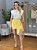 Shorts Saia em Linho Amarelo - Imagem 3