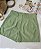 Shorts alfaiataria com botão encapado verde menta - Imagem 1
