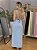 Vestido Suzana alfaiataria decote costas azul - Imagem 3