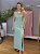 Vestido Suzana alfaiataria decote costas verde menta - Imagem 2