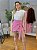 Shorts Saia em Linho Rosa - Imagem 2