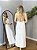 Vestido Suzana alfaiataria decote costas branco - Imagem 1