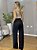 Calça alfaiataria Reta com bolsos Preto - Imagem 4