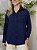 Camisa feminina alongada marinho - Imagem 2