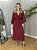 Vestido Midi de Linho Marsala - Imagem 2
