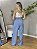 Calça Pantalona Feminina de Linho | Azul Céu - Imagem 3