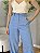 Calça Pantalona Feminina de Linho | Azul Céu - Imagem 1