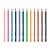 Lápis de Cor Mega Soft Color 12 Cores + Estojo de Metal TRIS Escrita Super Macia Cores Intensas - Imagem 2