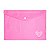 Pasta Plástica Envelope Coração Pink Vibes LeoArte - Imagem 1