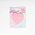 Bloco Adesivo Transparente Coração Pink Vibes LeoArte - Imagem 1