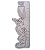 Régua de Madeira Decorada 15 cm Looney Tunes Leo&Leo - Imagem 2