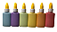 Cola Colorida Escolar Tom Pastel Caixa com 6 BRW - Imagem 2