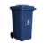 Coletora plastica 240l. c/rodas (mod. europeu) azul - Nobre - Imagem 1