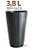 Kit 6 Potes para Muda 3,8 Litros Preto - Nutriplan - Imagem 1