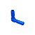 Joelho Duplo de 3/8" - Cor Azul - Imagem 1