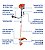 Roçadeira a Gasolina Bipartida de 1,7 HP e 42.7 cc - Equipamento Profissional - Imagem 3