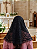 Véu Católico pra Missa Preto Santa Priscila Oval Triangular - Imagem 2