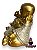 Buda Do Dinheiro Dourado Shine 10Cm - Imagem 2