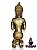 Buda Tibetano Ajoelhado Luxo Amarelo - Imagem 3
