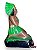 Caboclo Pena Verde Gesso 10Cm - Imagem 2