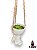 Cachepot Bob De Pendurar Porcelana - Imagem 2