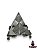 Piramide Vidro Prata Pequena 05cm - Imagem 1