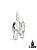 Elefante Branco 14Cm Em Gesso - Imagem 4