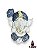 Ganesh Baby Pintura Branca Detalhe Strass 12Cm - Imagem 1