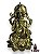 Ganesh Dourado Na Flor De Lotus Em Resina 12Cm - Imagem 1